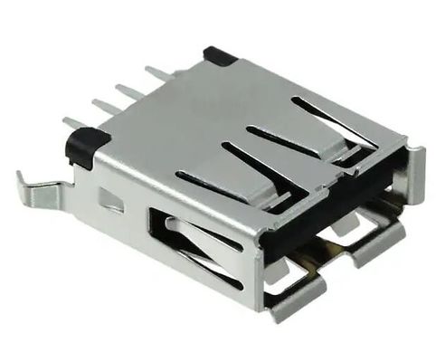 1734366-1 USB-A (USB TYPE-A) USB 2.0 Коннектор приемника 4 Положение через отверстие
