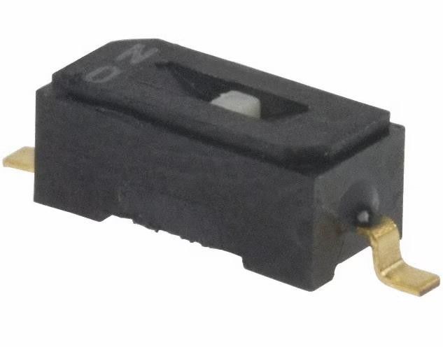 CHS-01TB DIP Switches SPST 1 Position Surface Mount Slide Actuator 100mA 6VDC (включает в себя переключатели SPST 1 позиции)